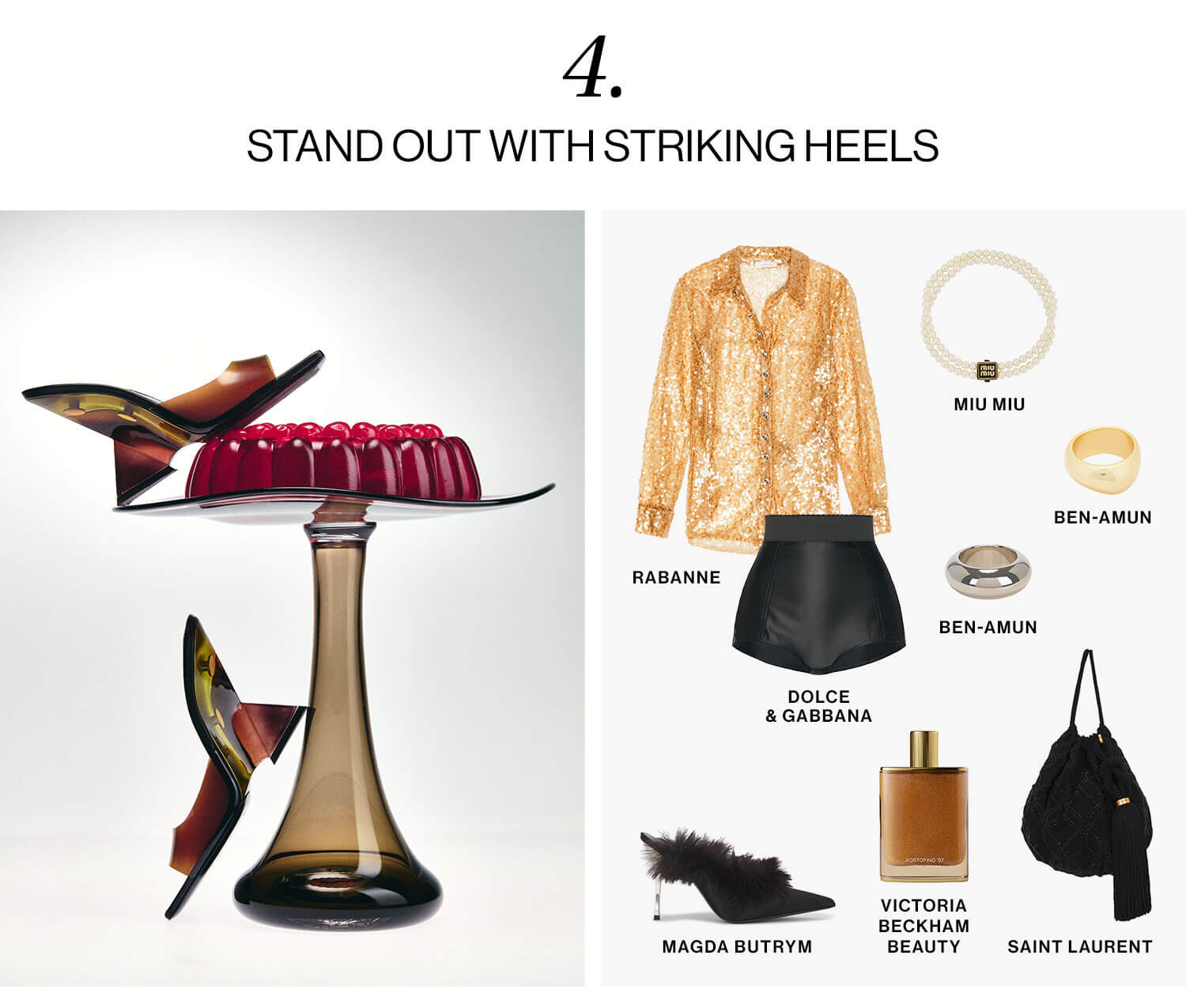 OTT (OVER THE TOP), MORE IS MORE: 04. STAND OUT WITH STRIKING HEELS - Shop Now