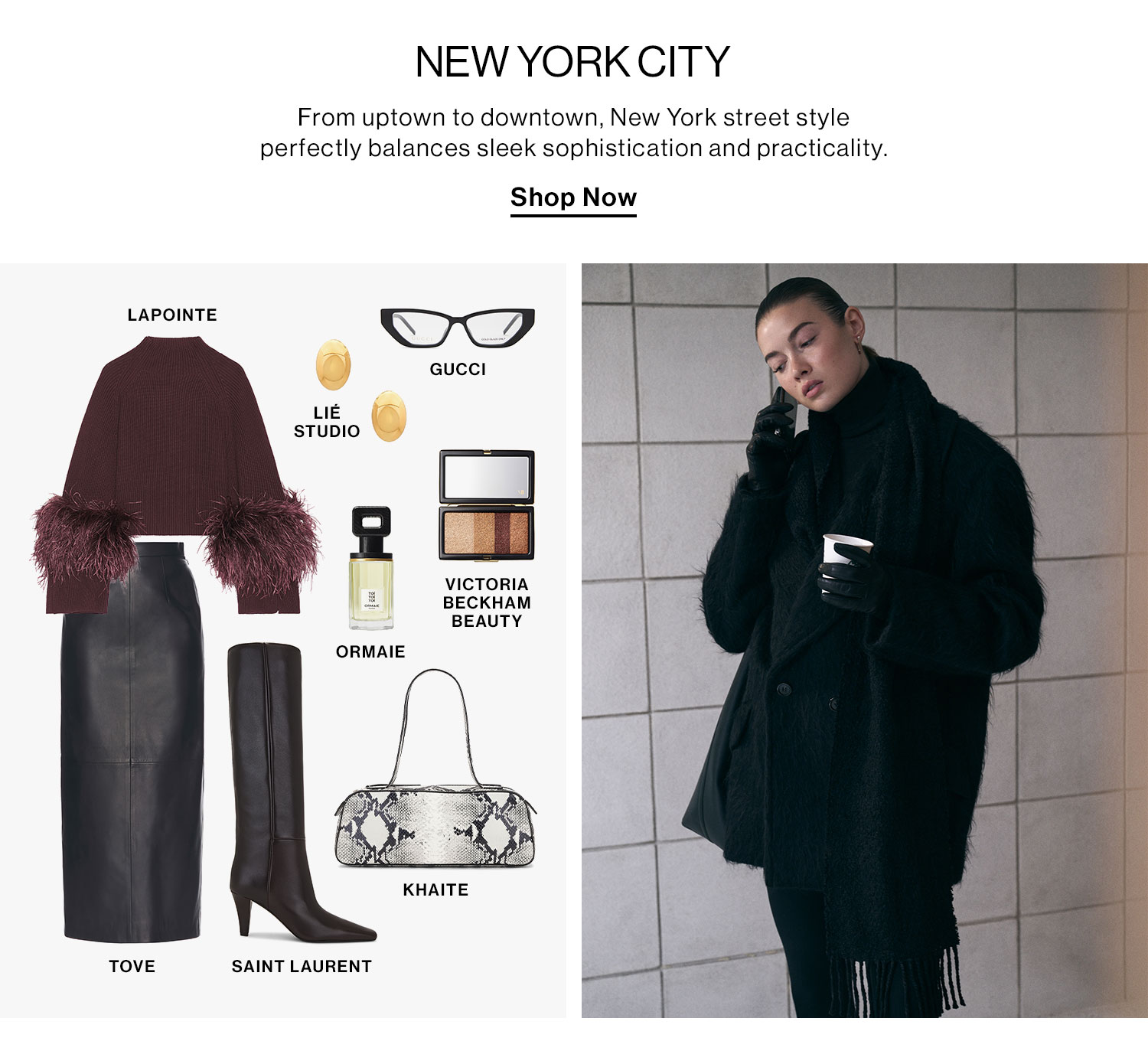 New York City. From uptown to downtown, New York street style perfectly balances sleek sophistication and practicality. Shop Now