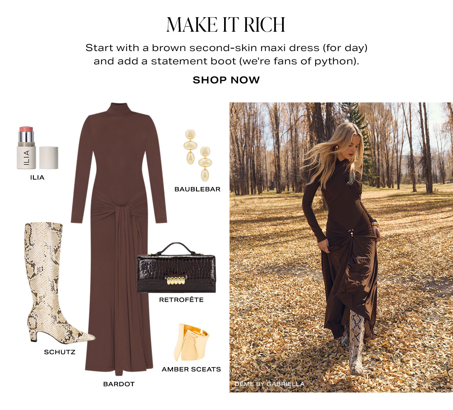Make It Rich. Shop Now.