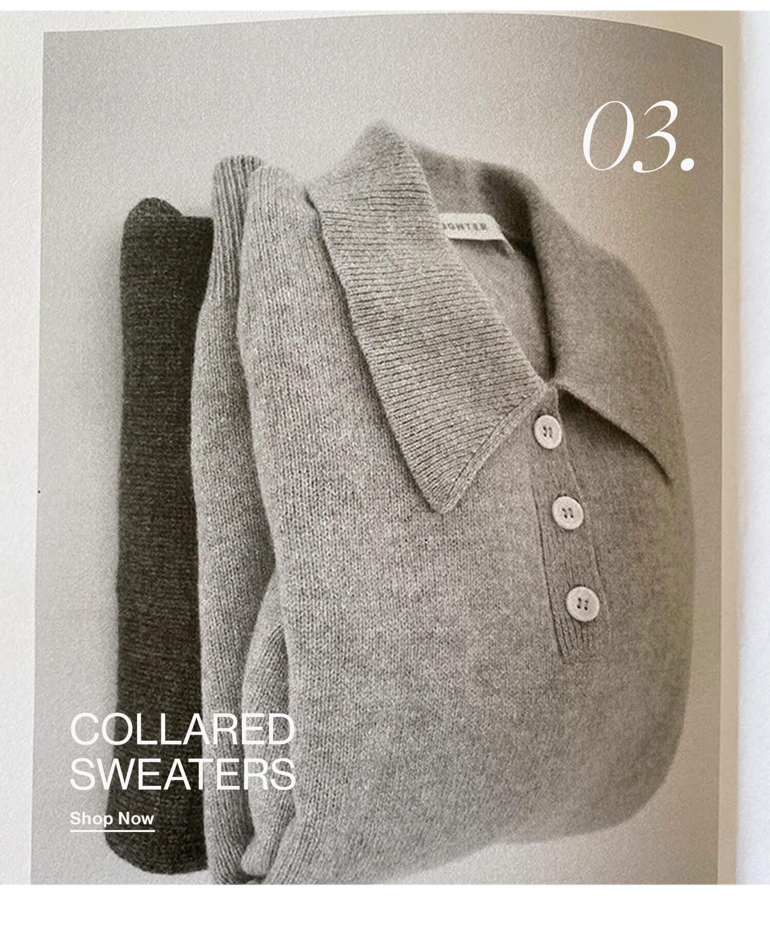 03.Collared Sweaters- Shop Now