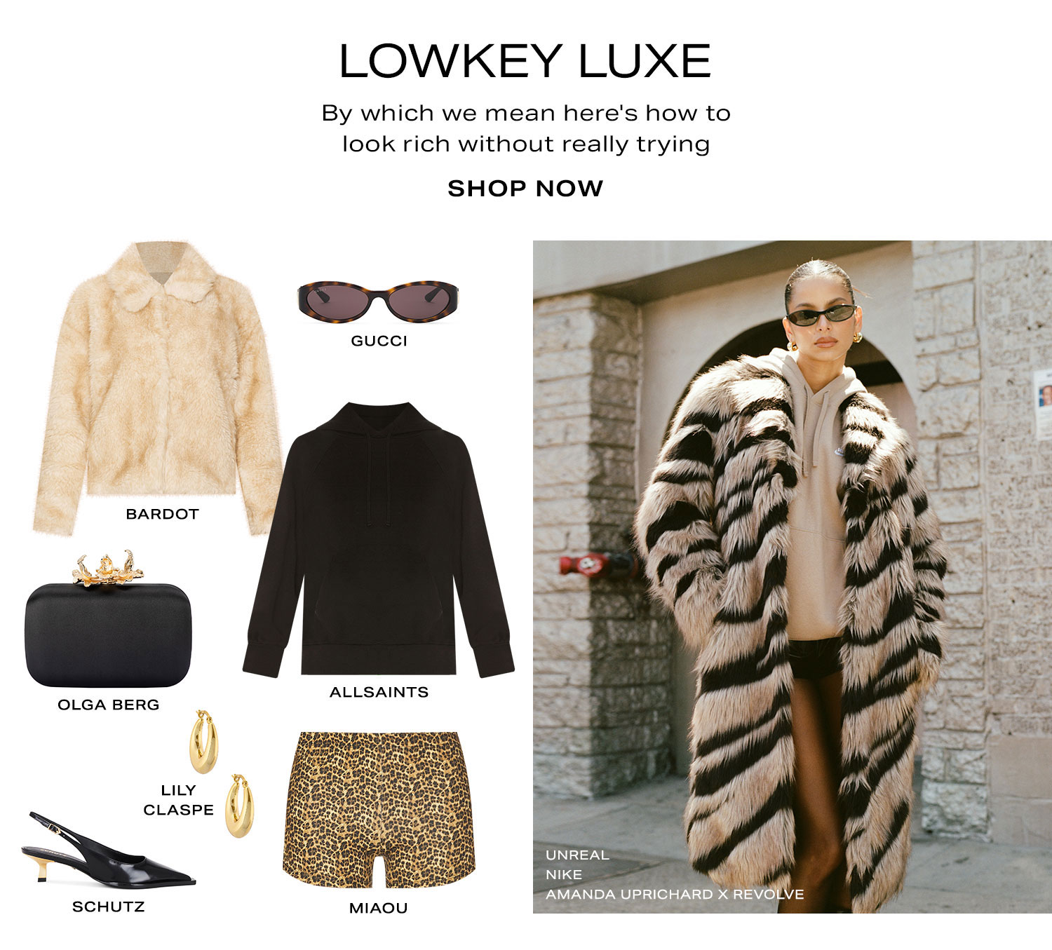 Lowkey Luxe. Shop Now.