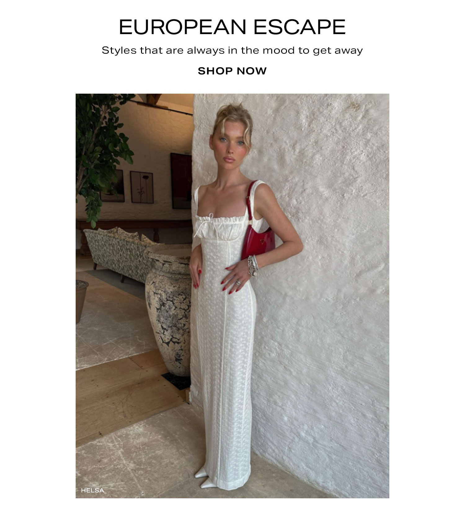 European Escape. The perfect packing list starts here. Shop Now.
