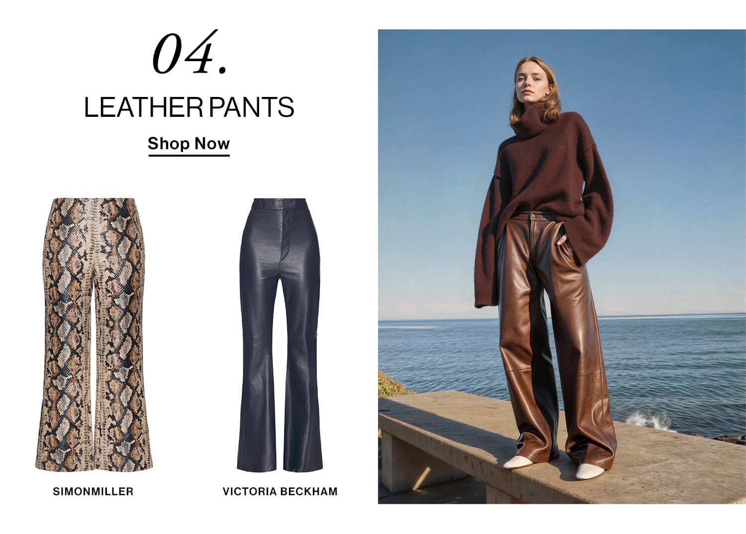 04. Leather Pants CTA: Shop Now