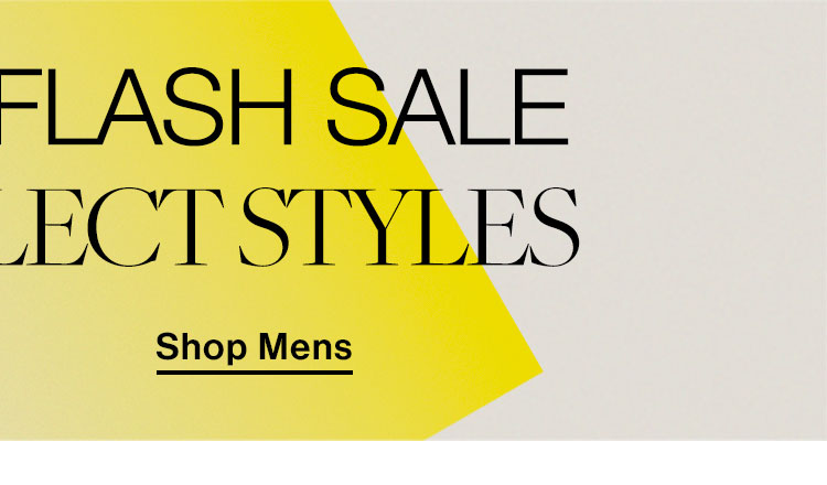 1 Day Only Flash Sale: 20% off select styles! Shop Mens