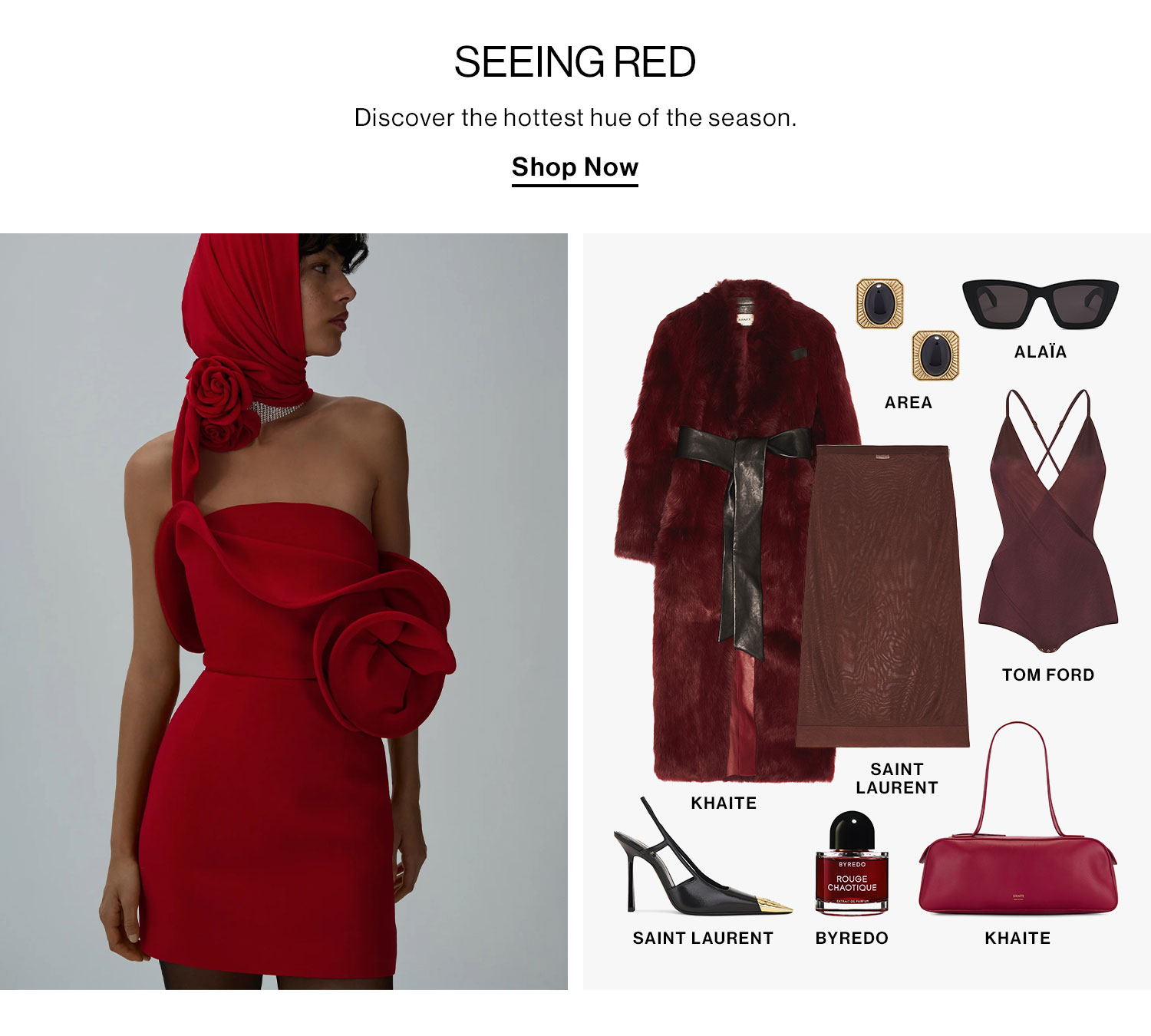 Seeing Red. Discover the hottest hue of the season. Shop Now