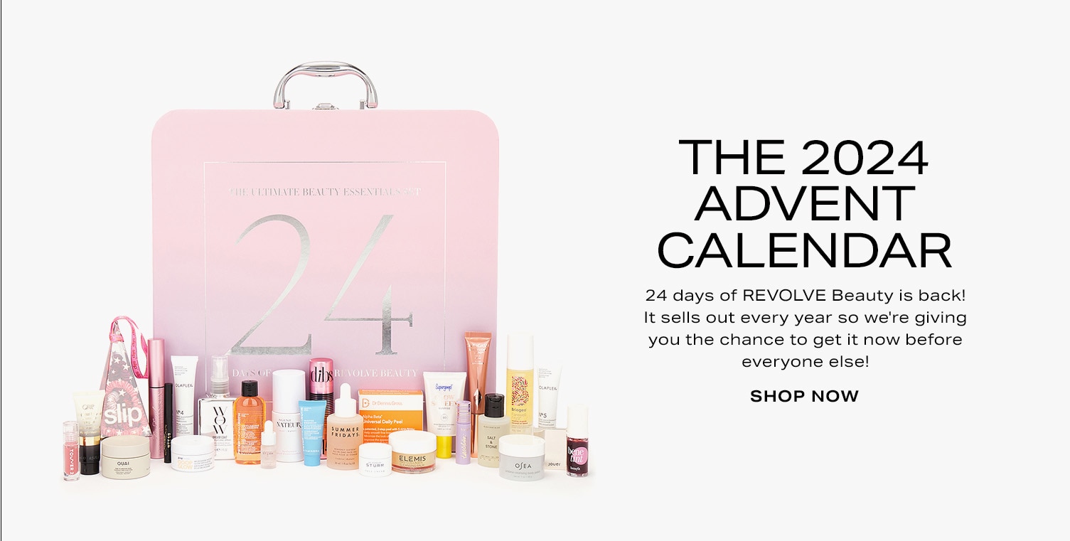 24 days of REVOLVE Beauty is back! It sells out every year so we're giving you the chance to get it now before everyone else! Shop Now.