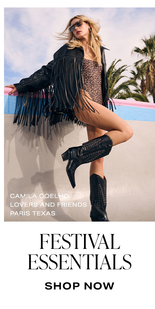 What's Trending Now: Festival Essentials. Shop Now.