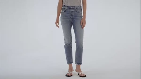 新品 AGOLDE CRISS CROSS ワイドレッグ 26 ホワイト AGOLDE Crisscross Jeans | Shopbop