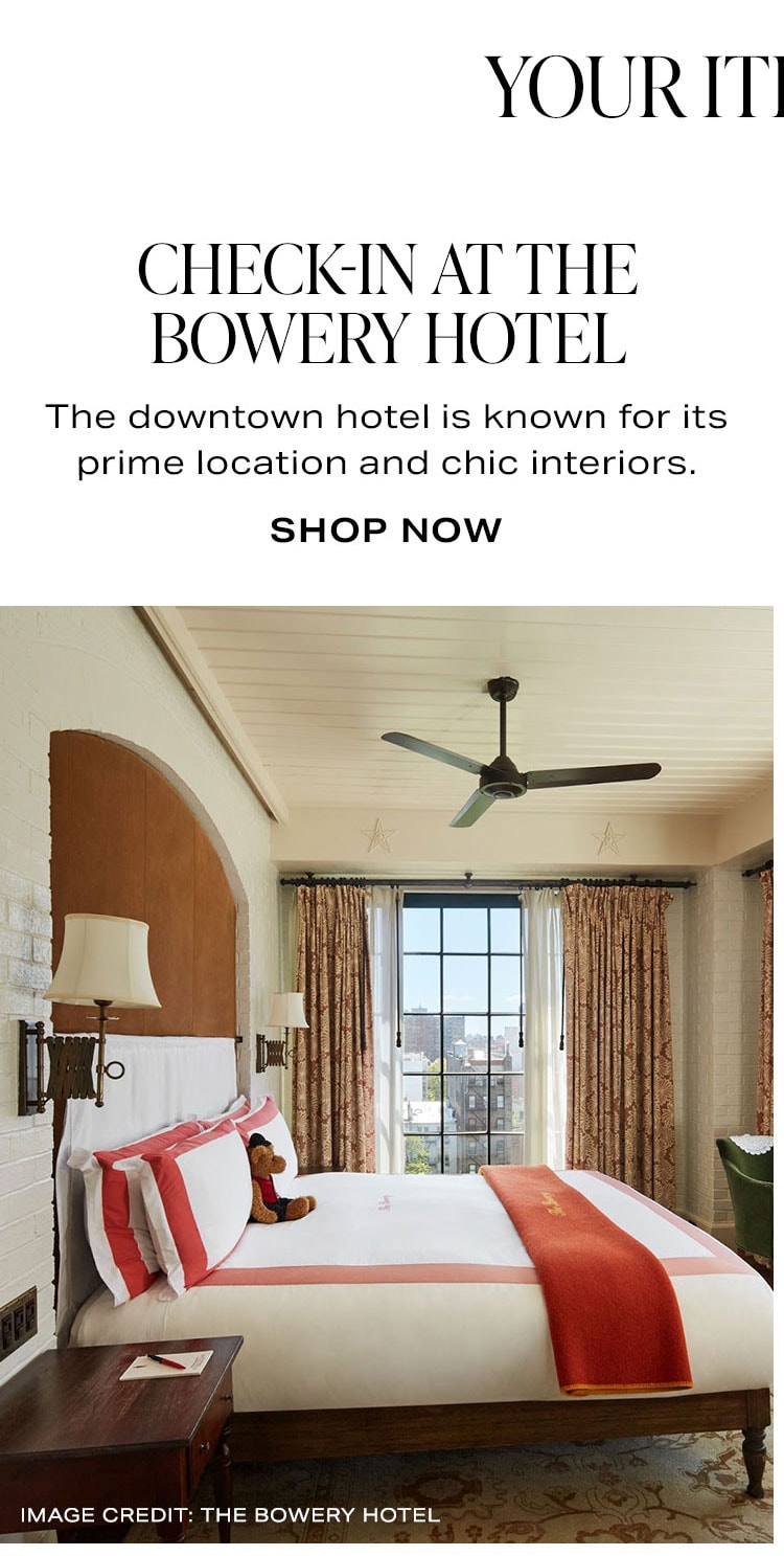 Check-In At The Bowery Hotel