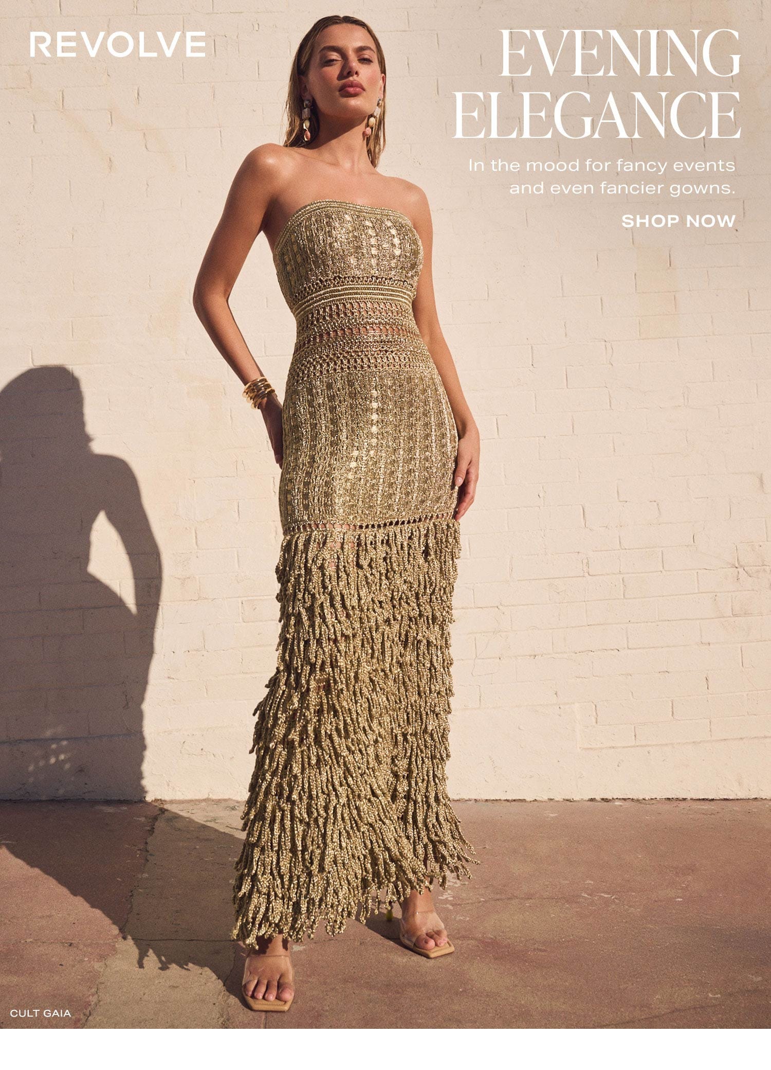 Evening Elegance. In the mood for fancy events and even fancier gowns. Shop Now.