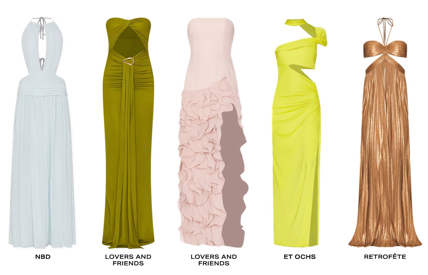 Evening Elegance. Row of Product.