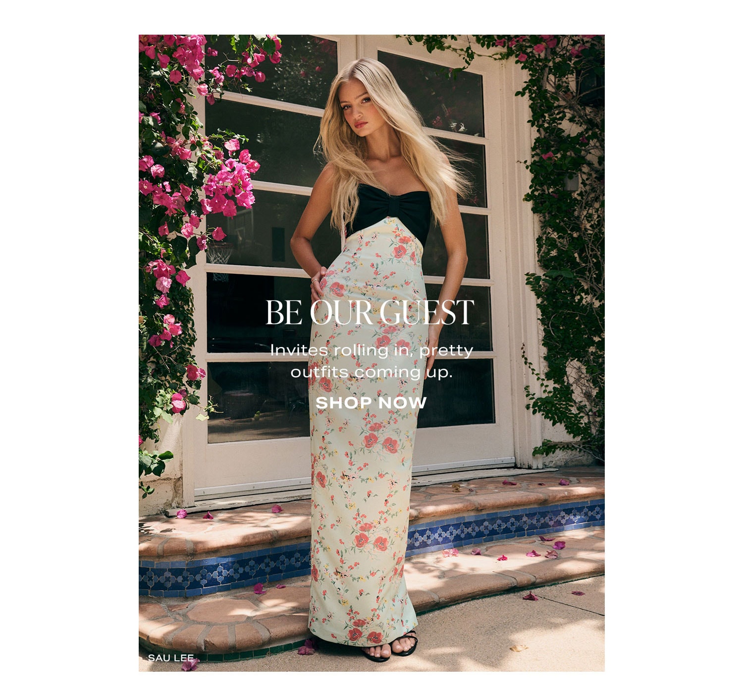 Be Our Guest. Invites rolling in, pretty outfits coming up. Shop Now.