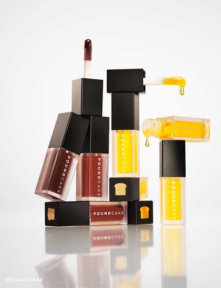 Variety of Pound Cake Cake Theory Lip Tone Equalizing Oil.