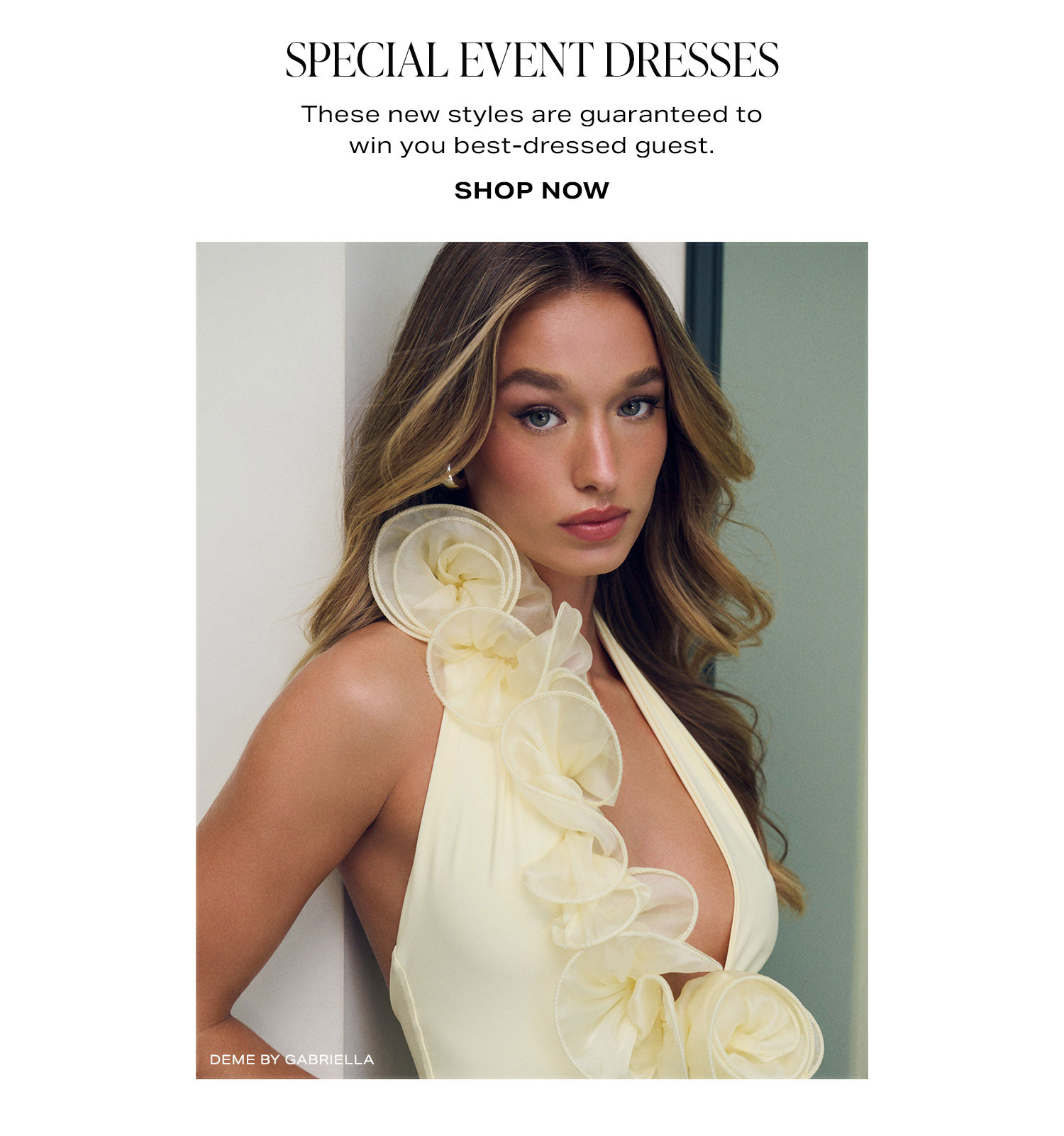 Special Event Dresses. These new styles are guaranteed to win you best-dressed guest. Shop Now.
