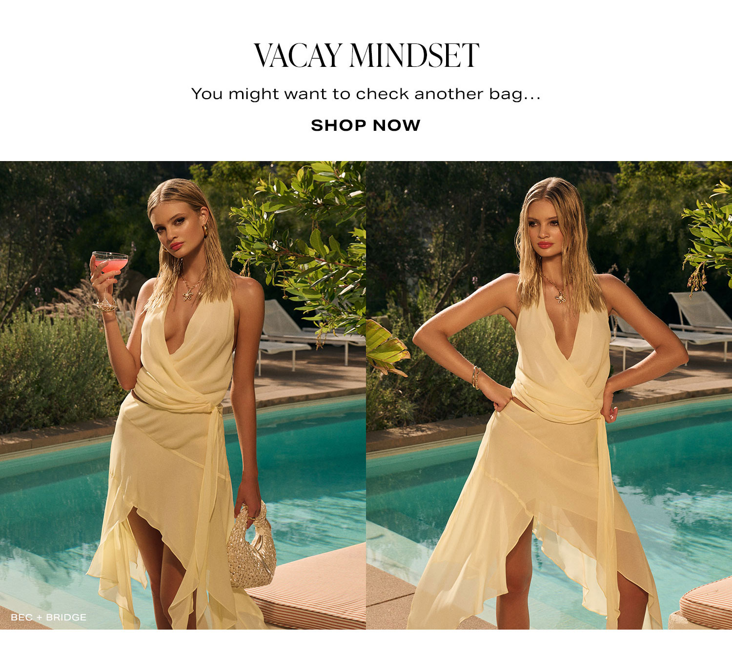 Vacay Mindset. Shop Now.