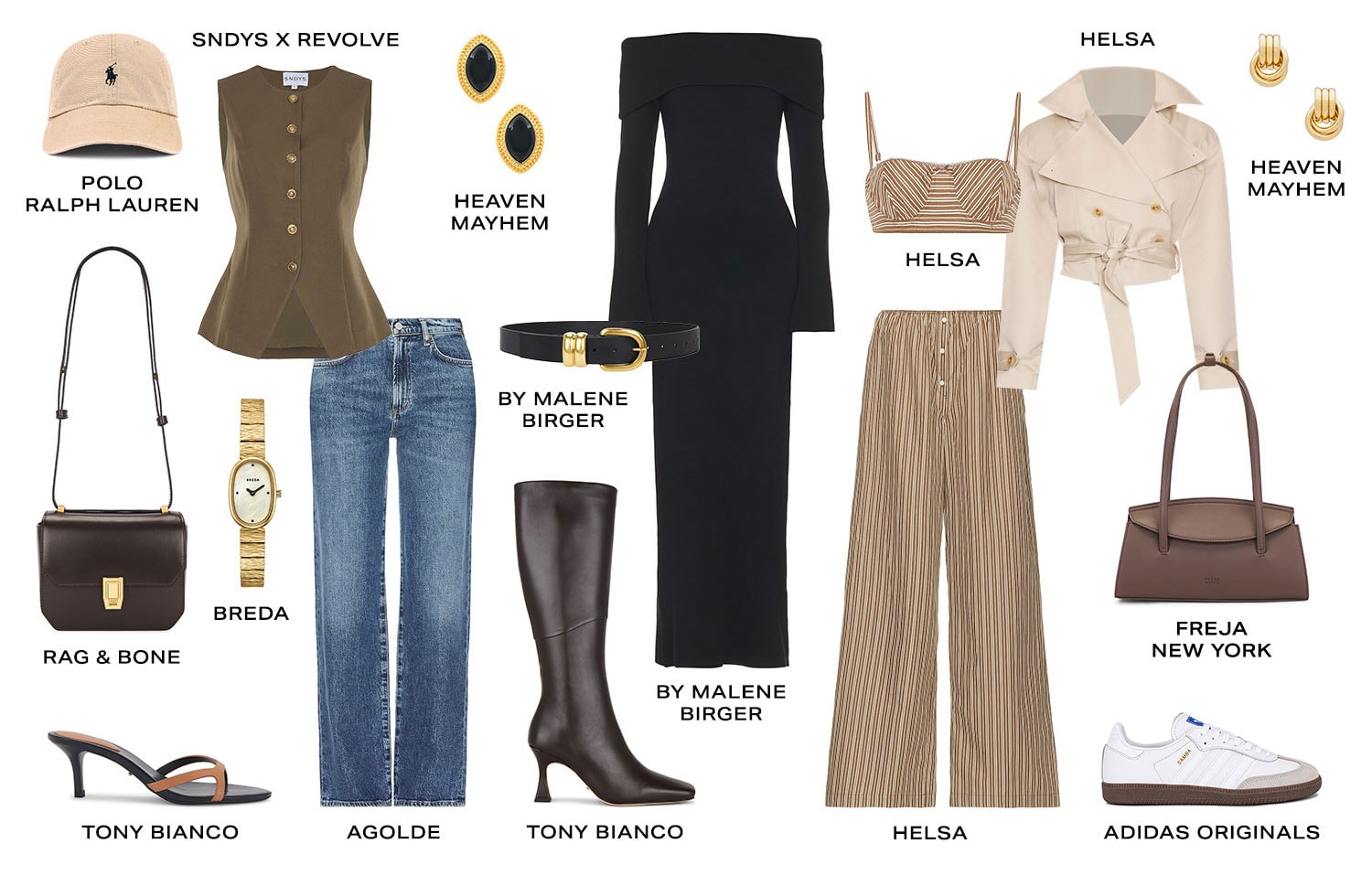 How To Look Expensive In the Winter. Product Assortment.