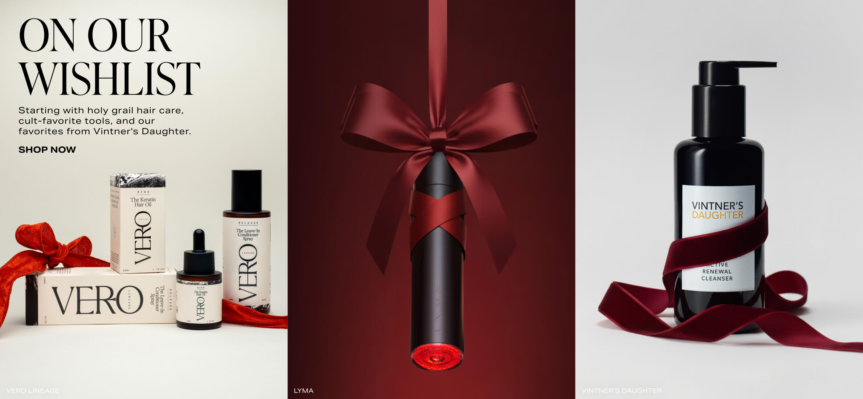 Starting with holy grail hair care, cult-favorite tools, and our favorites from Vintner's Daughter. Shop Now.