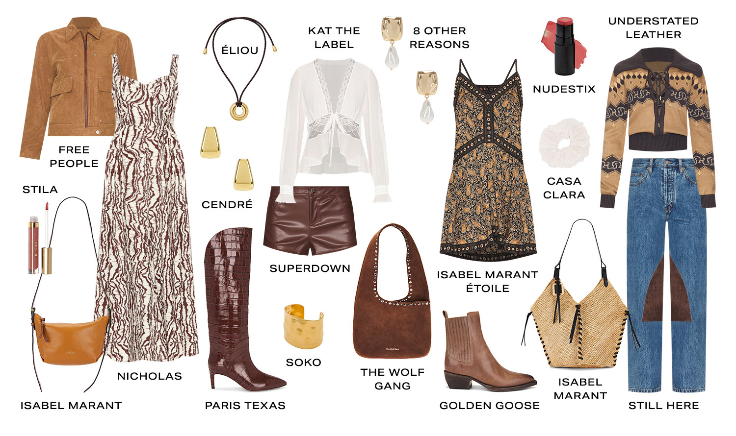 Western Meets Boho. Product Assortment.
