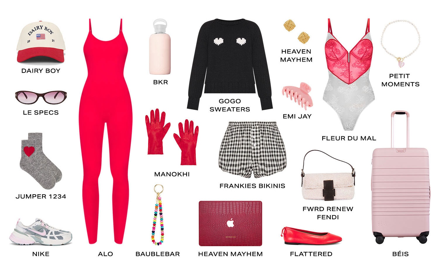 The Valentine's Day Gift Guide. Product Assortment.