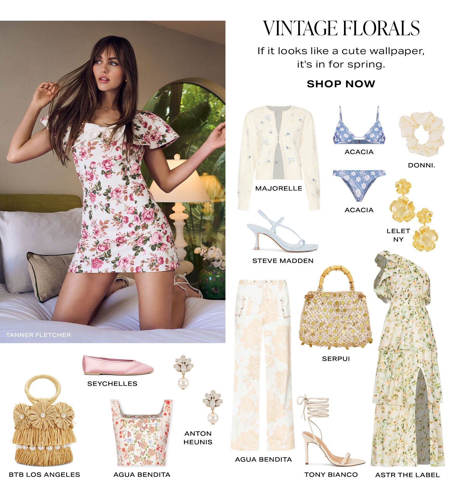 Vintage Florals. If it looks like a cute wallpaper, it's in for spring. Product Assortment. Shop Now.