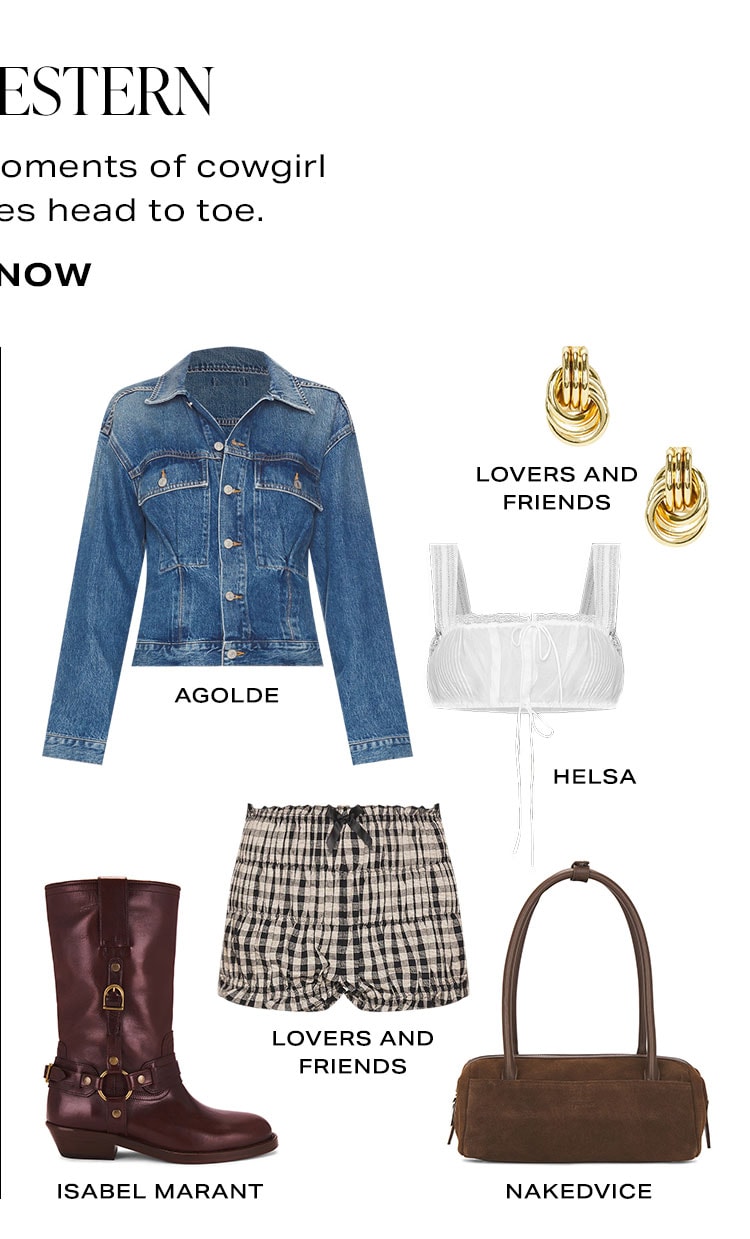 New Western. It's all about small moments of cowgirl versus horse vibes head-to-toe. Look 2. Product Assortment. Shop Now.
