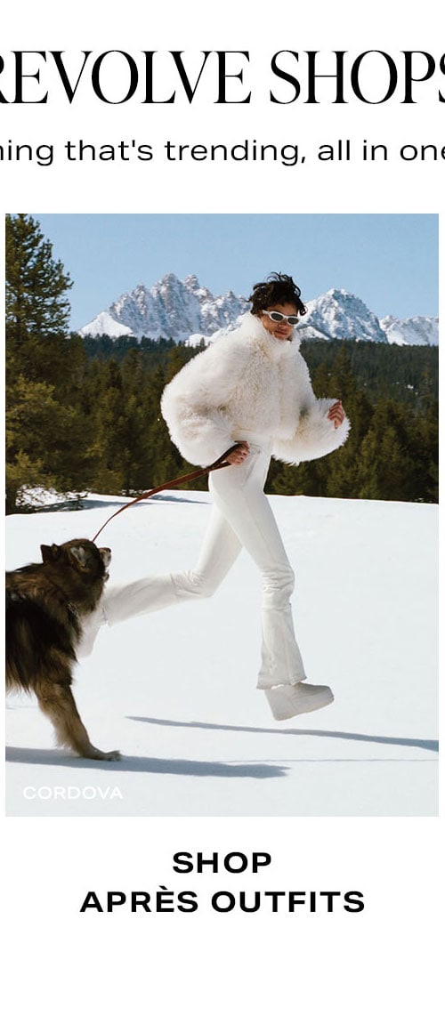 REVOLVE Shops. Everything that's trending, all in one place. Shop Après Outfits.