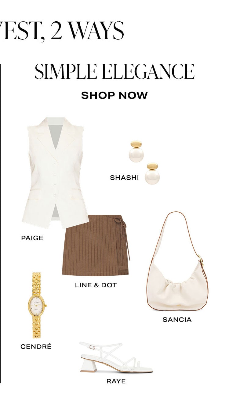 Tailored Vest, 2 Ways: Simple Elegance. Product Assortment. Shop Now.