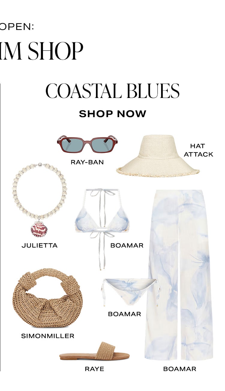 The Swim Shop. Coastal Blues. Shop Now.