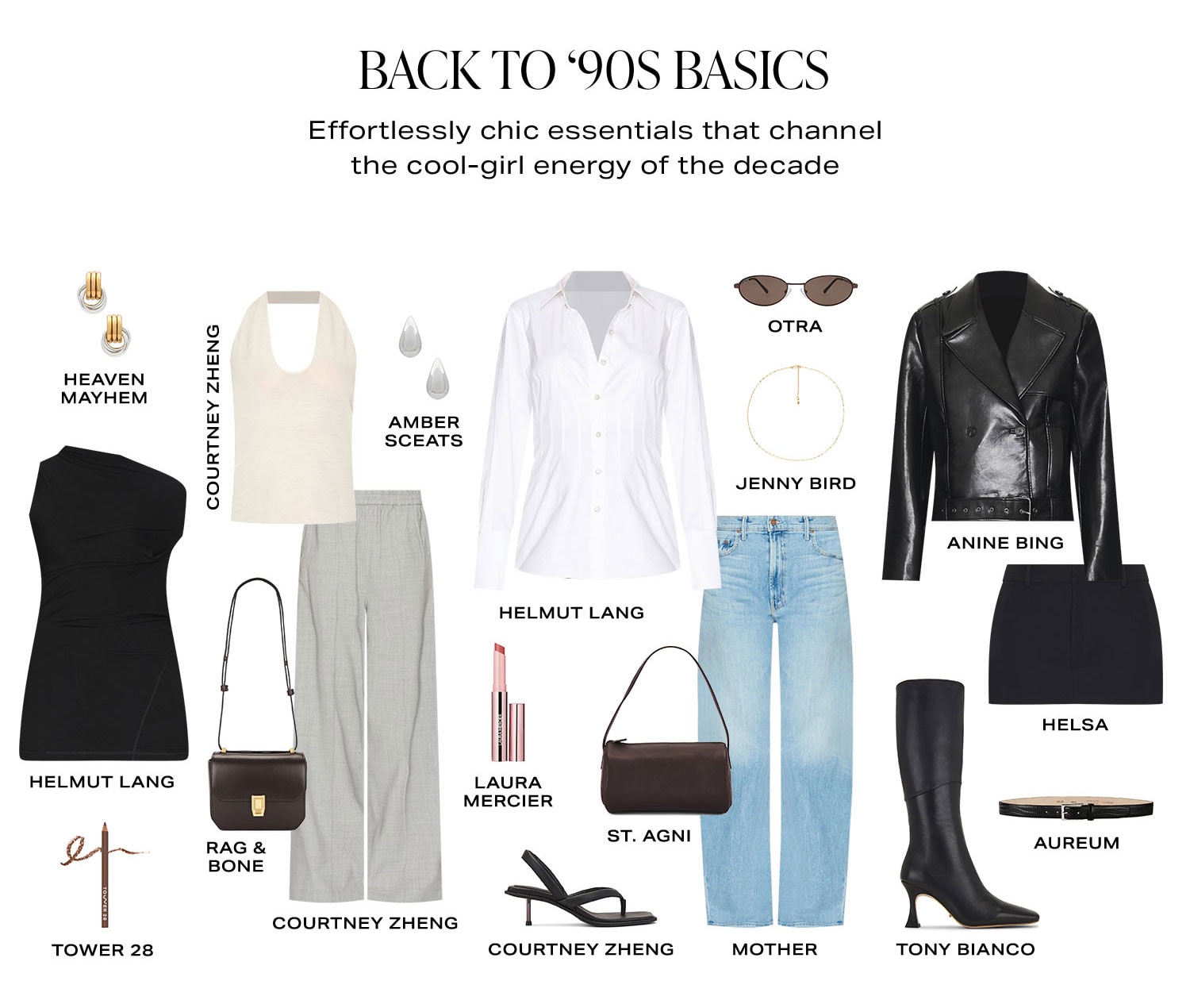 Back to '90s Basics. Effortlessly chic essentials that channel the cool-girl energy of the decade. Product Assortment. Shop Now.