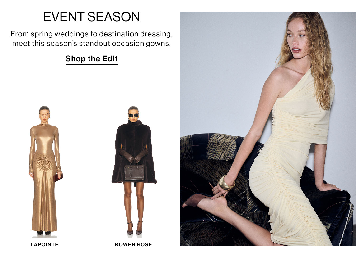 Event Season. Shop the Edit.