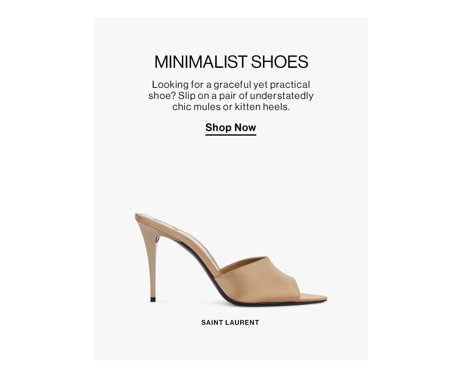 MINIMALIST SHOES. Shop Now.