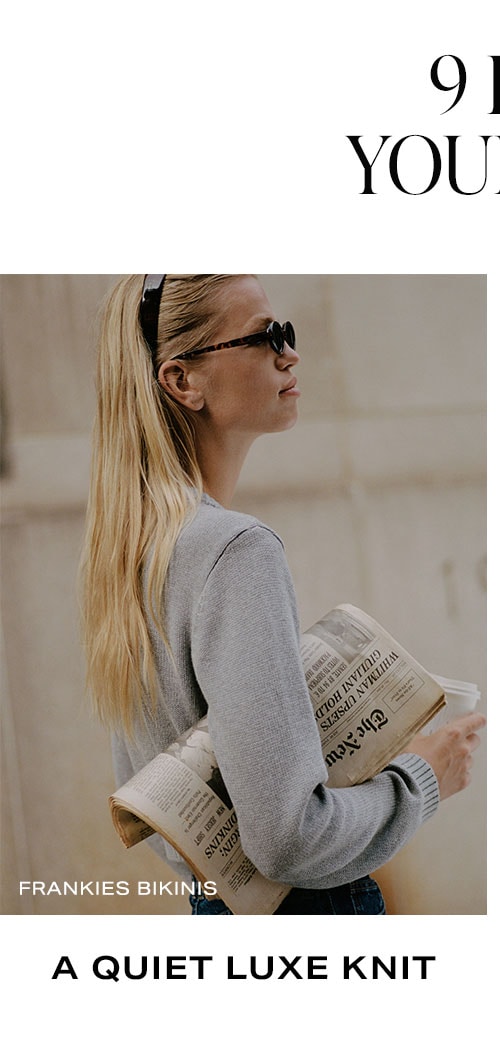 9 Pieces To Build Your Capsule Closet:  A Quiet Luxe Knit.