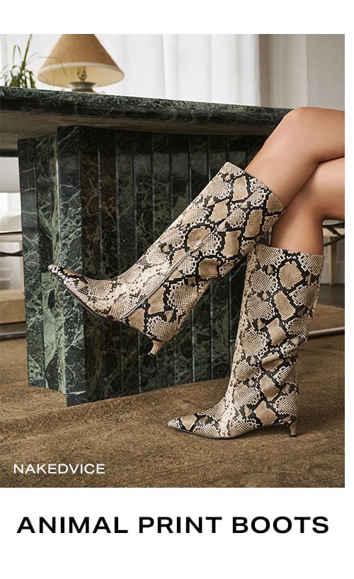 Animal Print Boots.