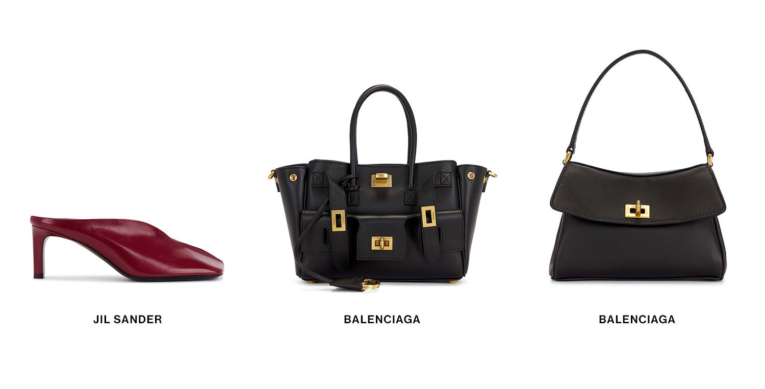 Best In Bags: Balenciaga. 1st Row of Merch.