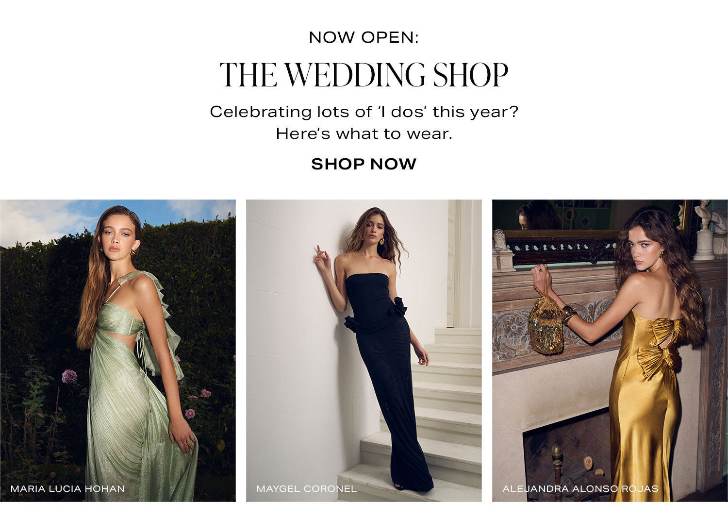 The Wedding Shop. Shop Now.
