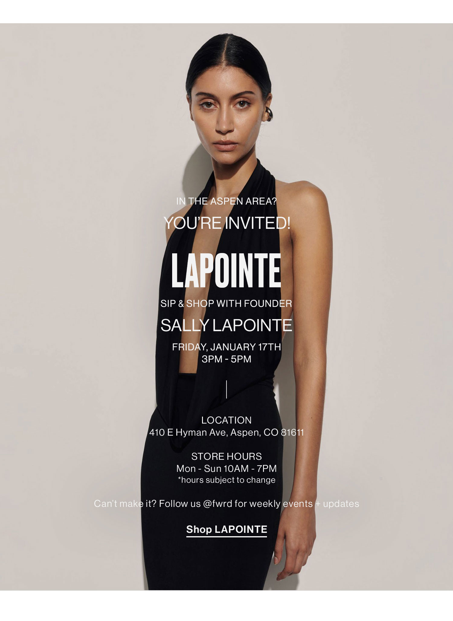 In The Aspen Area? Shop LAPOINTE.