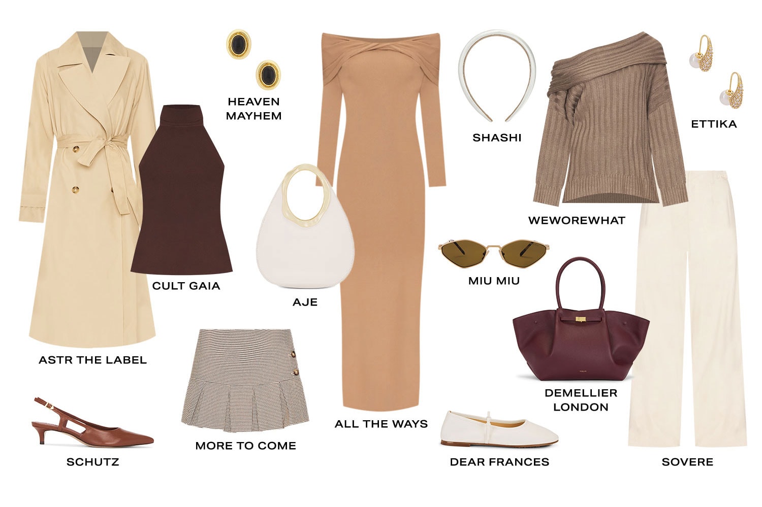 Winter Capsule Wardrobe. Product Assortment. Shop Now.