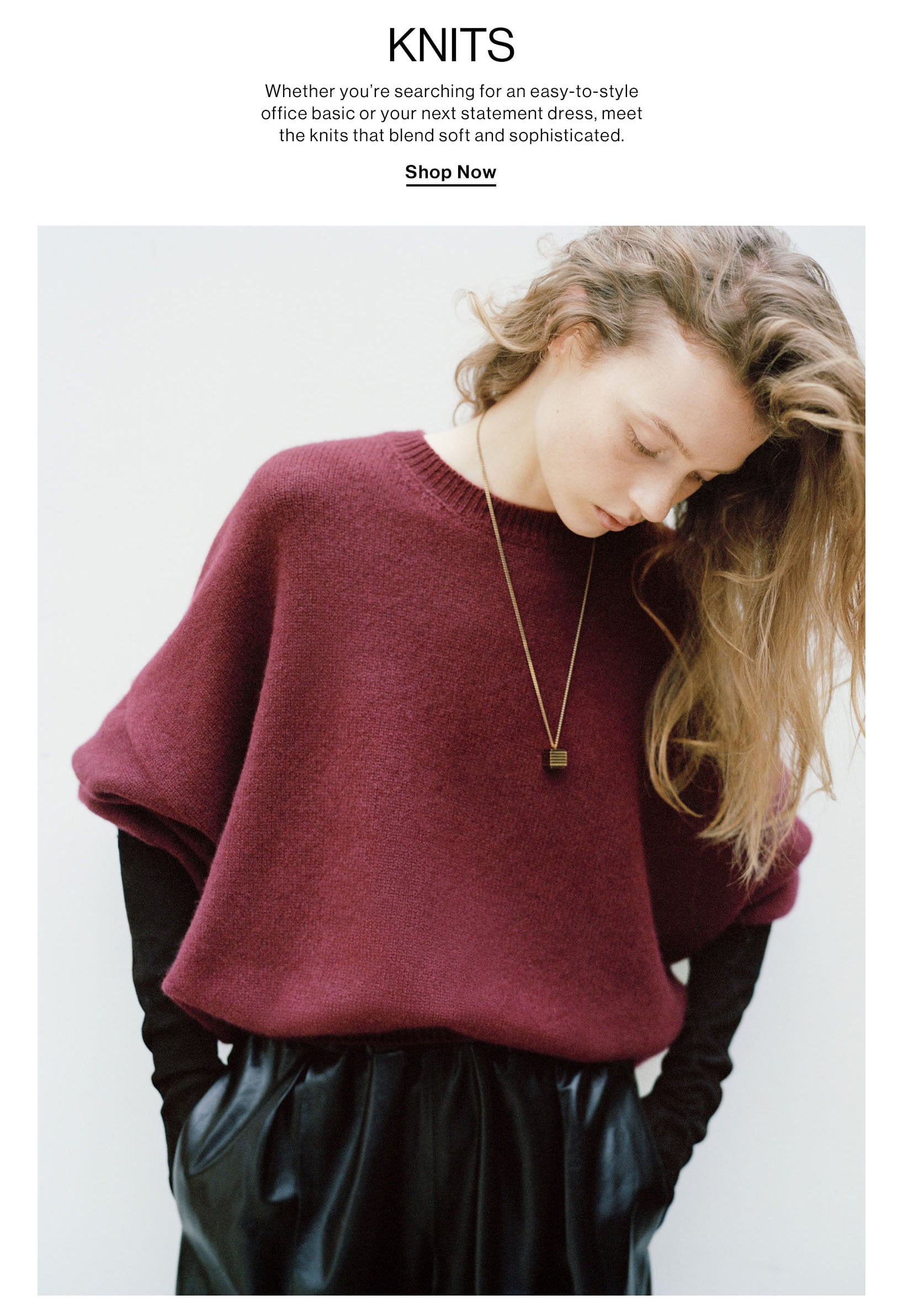 Knits. Shop Now.