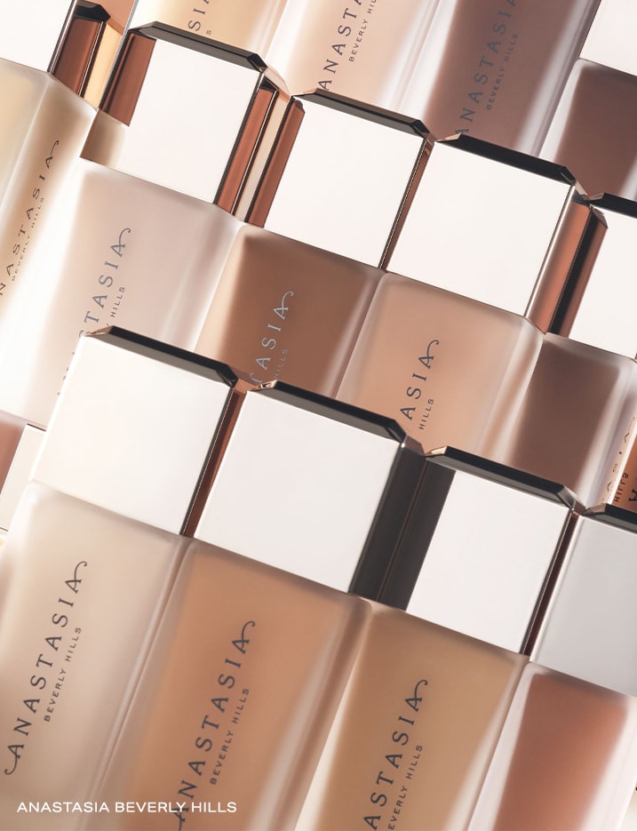 Bottles of Anastasia foundation.