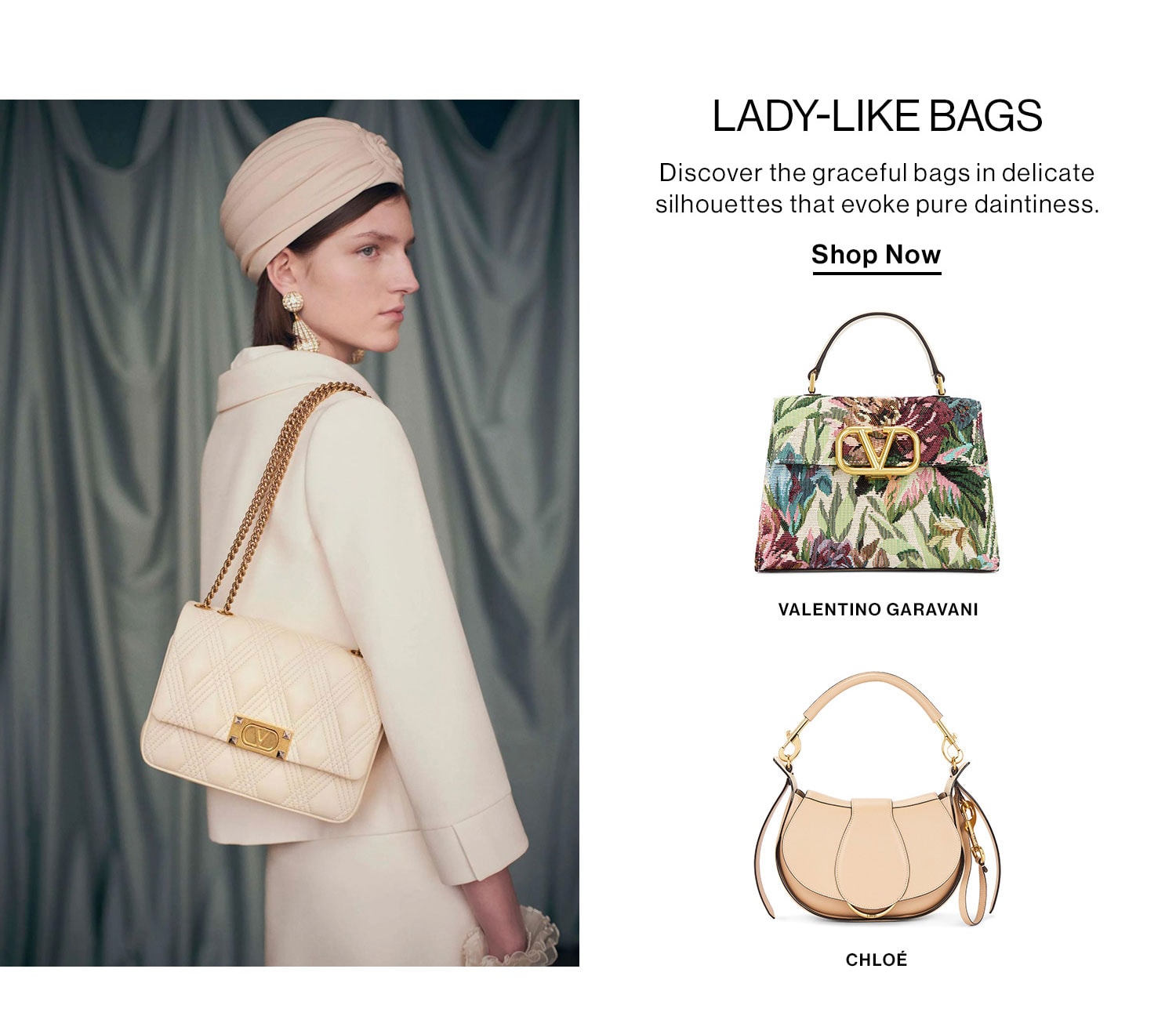 Lady-Like Bags. Shop Now.