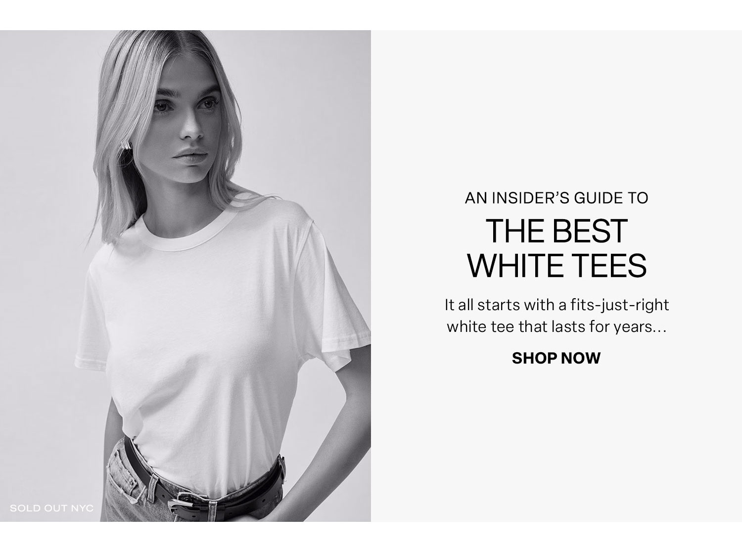 An Insider's Guide To The Best White Tees. Shop Now.