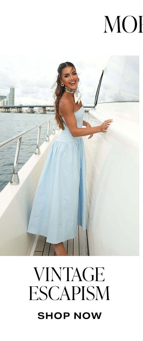 More Trends To Try: Vintage Escapism. Shop Now.