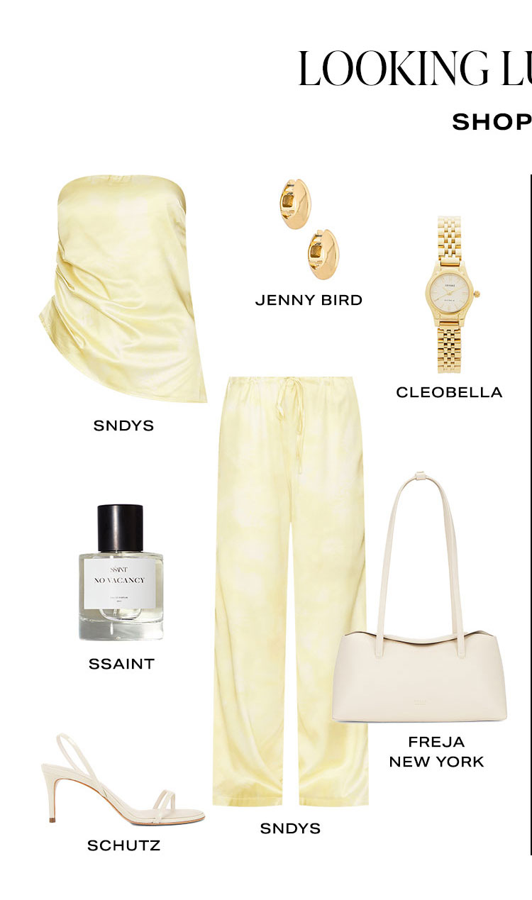 Looking Luxe 2 Ways: Look 1. Shop Now.