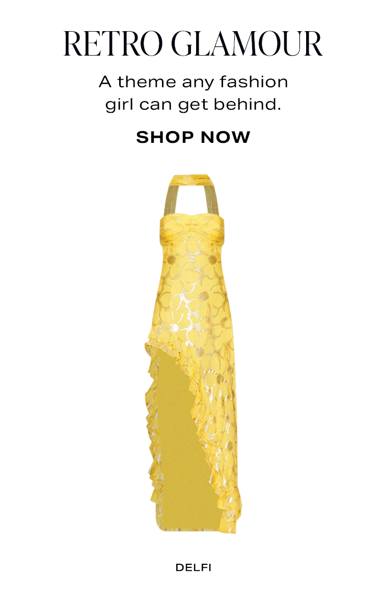 Retro Glamour. A theme any fashion girl can get behind. Shop Now.
