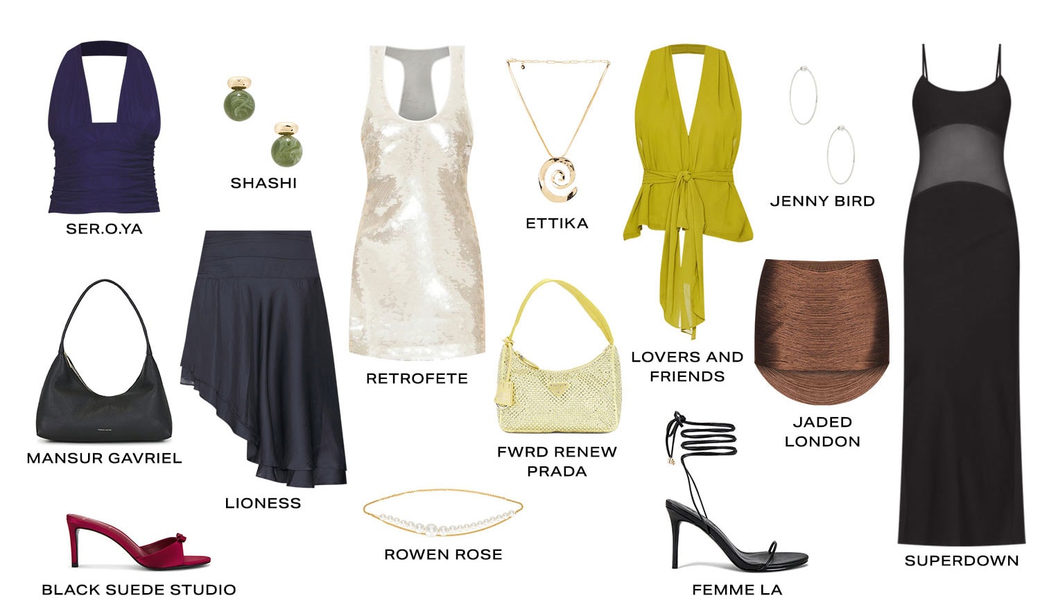Effortless For Evening. Product Assortment. Shop NOw.