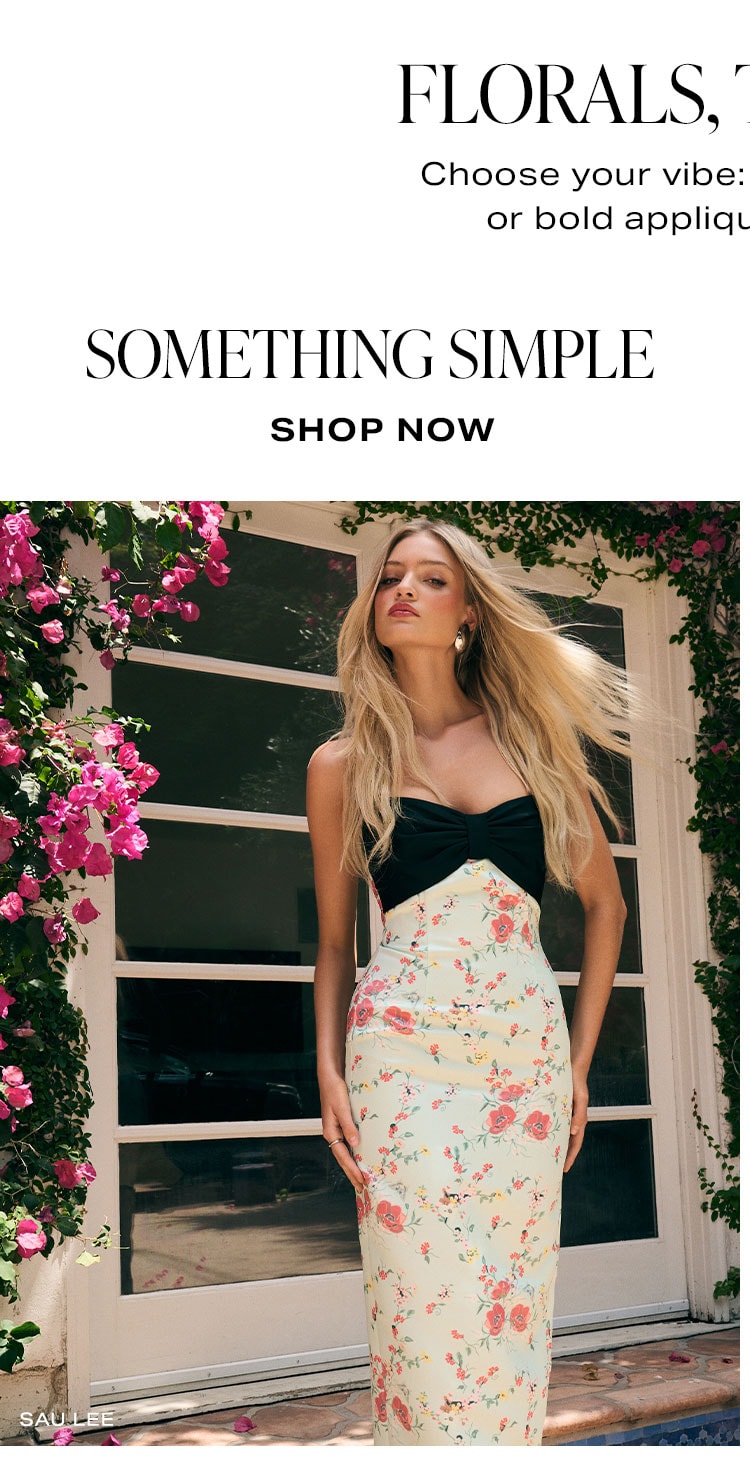 Floral Two Ways. Something Simple. hop Look 1