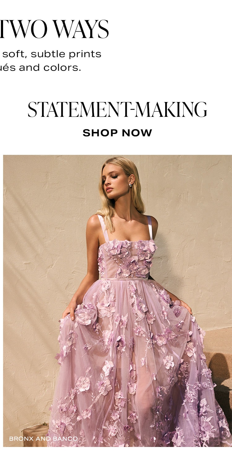 Floral Two Ways. Statement-making. Shop Look 2