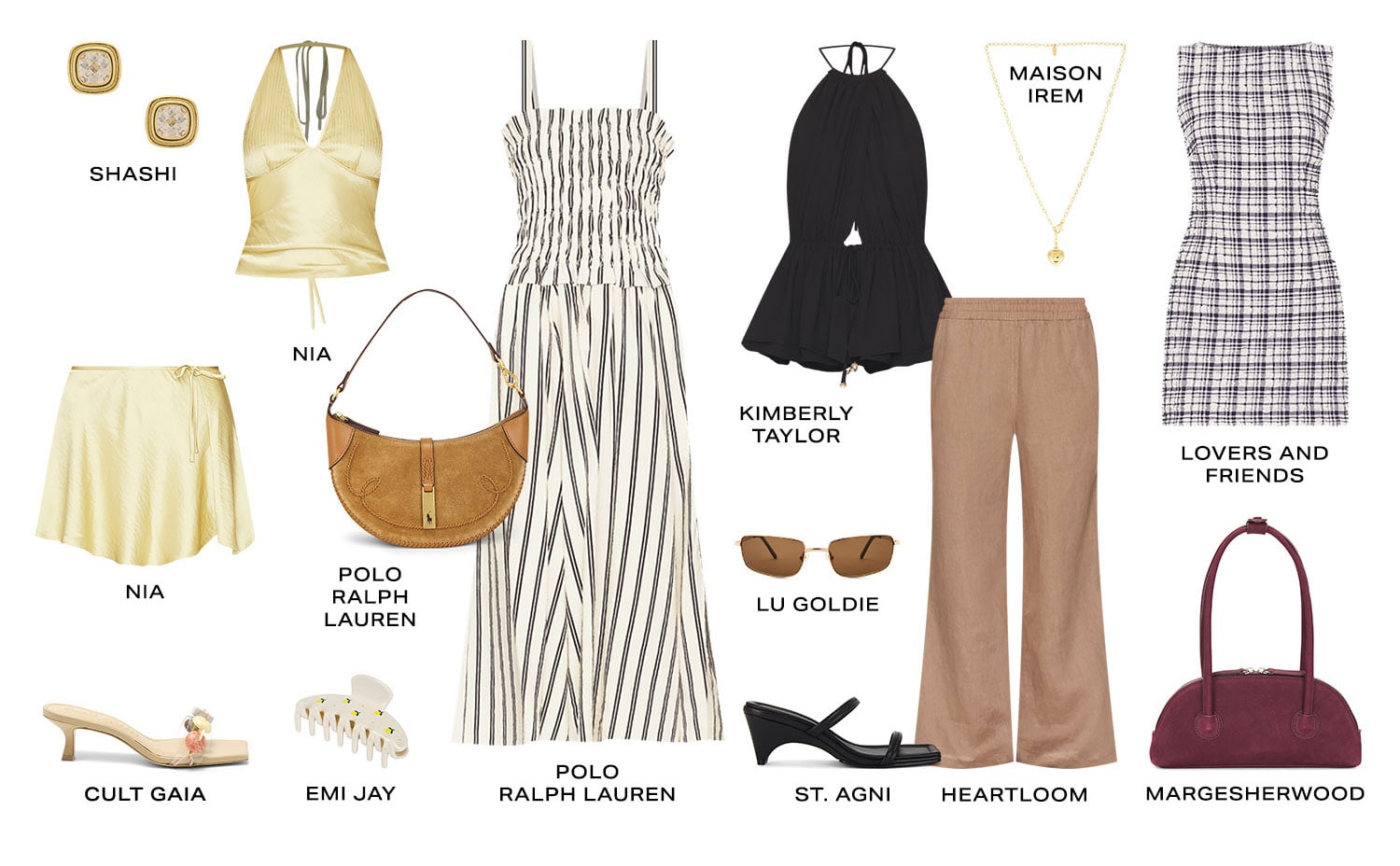 4 Easy Summer Outfits. Product Assortment. 