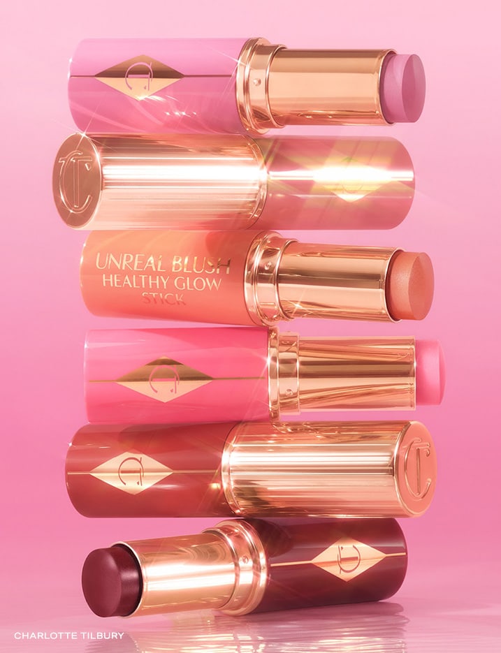 Variety of Charlotte Tilbury Unreal Blush.