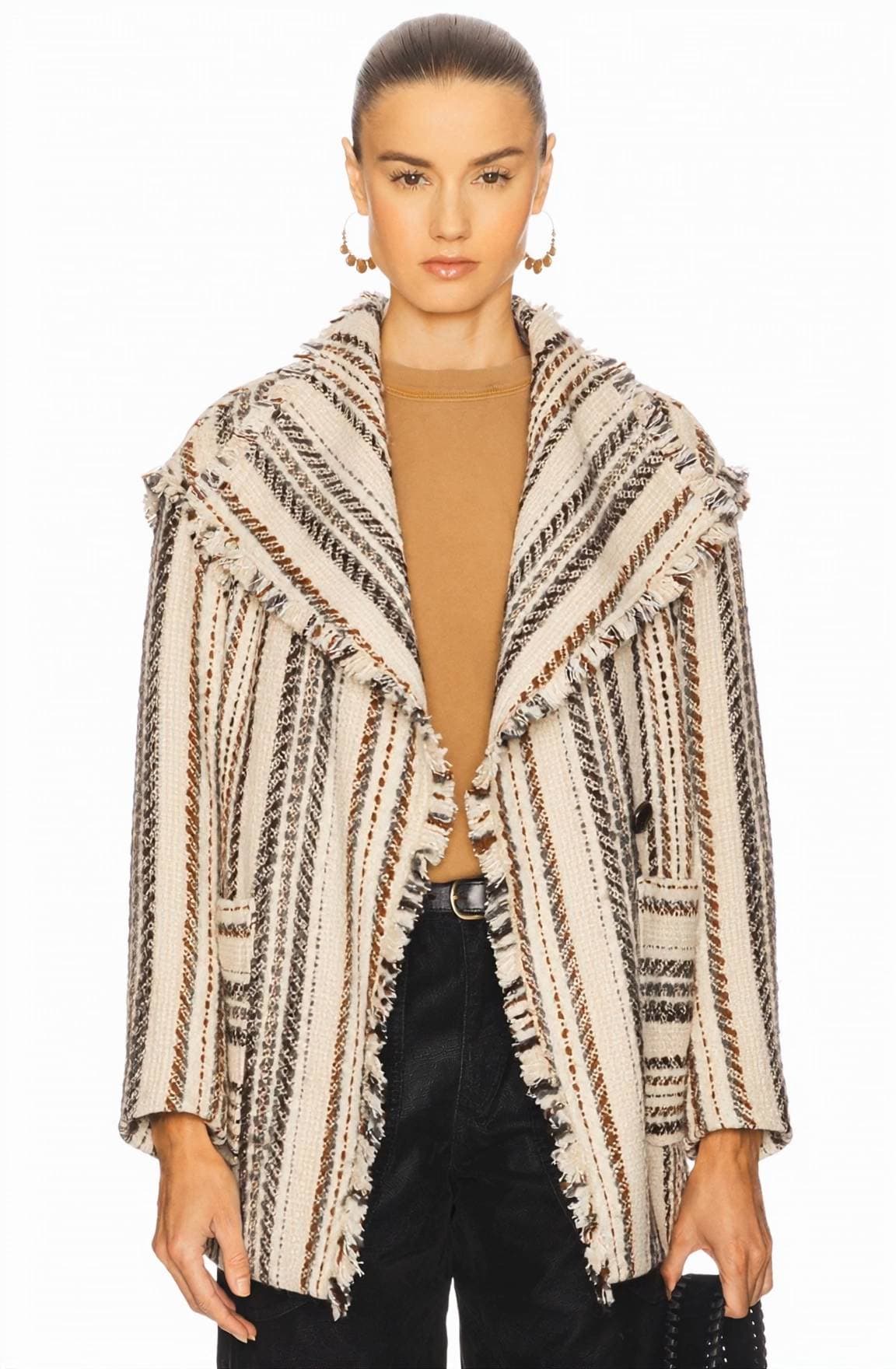 Isabel Marant Etoile Illisa Coat in Ecru | REVOLVE